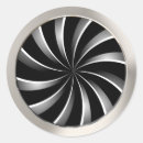 Recherche de motif en spirale autocollants Abstrait