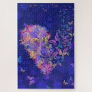 Recherche de papillons puzzles Violet