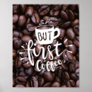 Recherche de grain de café posters Typographie