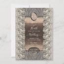 Recherche de bois et dentelle mariage invitations Rustique