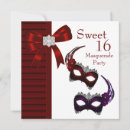 Recherche de partie pourpre de mascarade invitations Masques