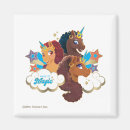 Recherche de conception unique carrés magnets Licorne afro