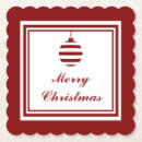 Recherche de noel dessous de verres Rouge