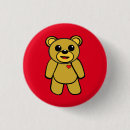 Recherche de ours de nounours badges Rouge