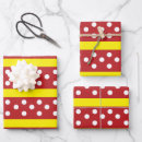 Recherche de jaune rouge papier cadeau Rayé