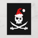 Recherche de pirate père noël cartes postales Crâne