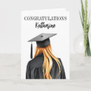 Recherche de longs cheveux vœux cartes Diplômée