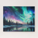 Recherche de aurora borealis puzzles Paysage