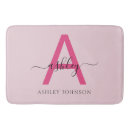 Recherche de hot pink bath mats Monogramme