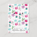 Recherche de noël modernes cartes visite Aquarelle