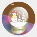 Recherche de boules de neige autocollants Bonhomme