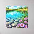 Recherche de lac impressions sur toile Été