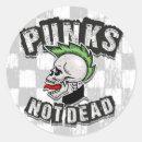 Recherche de crâne punk rock autocollants Mohawk