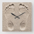 Recherche de empreinte du pied horloges Empreintes