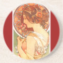 Recherche de mucha dessous de verres Cru