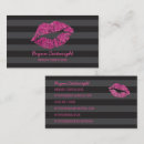 Recherche de consultant en matière de beauté cartes visite Maquilleur