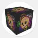 Recherche de crâne coloré autocollants Fleur