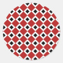 Recherche de motif noir rouge autocollants Classique