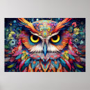 Recherche de hibou abstrait art Peinture
