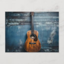 Recherche de guitare classique cartes postales Musicien