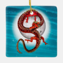 Recherche de dragon rouge ornements Créature mythique