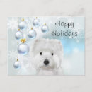 Recherche de noël westie cartes postales Xmas