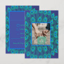 Recherche de plume de paon invitations Bleu
