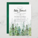 Recherche de pine tree baby shower invitations Forêt