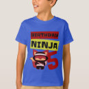 Recherche de ninja garçon tshirts Anniversaire