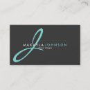 Recherche de turquoise et gris cartes visite Professionnel