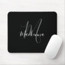 Recherche de noir et blanc tapis souris Monogramme