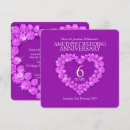 Recherche de 6ème anniversaire mariage cartes invitations Cœur