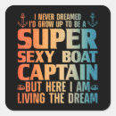 Recherche de le capitaine de bateaux autocollants Cool