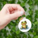 Recherche de grenouille drôle porteclés Enfants