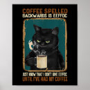 Recherche de café vintage posters Chat noir