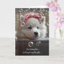 Recherche de chiot blanc vœux cartes Mignon