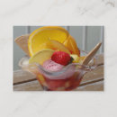 Recherche de crème glacée cartes visite Fraise