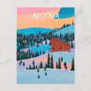 Recherche de hiver vintage cartes postales Illustration