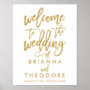 Recherche de mariage posters Typographie