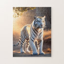 Recherche de tigre blanc puzzles Animal