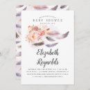 Recherche de feather baby shower invitations Bohémien