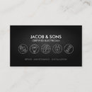 Recherche de réparation électrique cartes visite Électricité