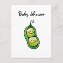 Recherche de pois dans une cosse cartes postales Bébé