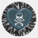 Recherche de crâne punk rock autocollants Goth