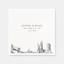 Recherche de new york serviettes Noir et blanc