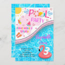 Recherche de flamingo pool party invitations Jeune fille