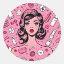 Recherche de pop art autocollants Rose