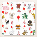 Recherche de zodiaque chinois dessous de verres Nouveau