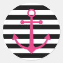 Recherche de rayé rose autocollants Ancre