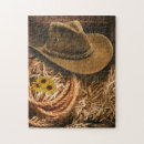 Recherche de vintage cowboy puzzles Rustique